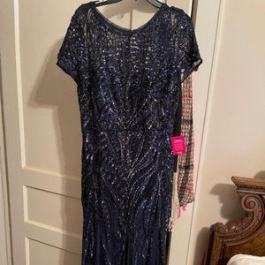 New  Navy Formal long Dress